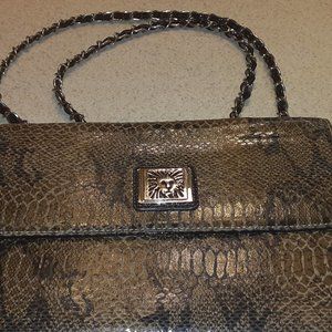 Anne Klein brown shoulder bag